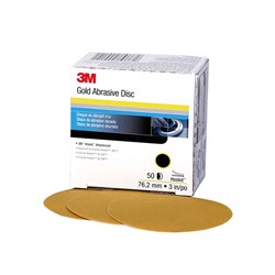 3M 00915 GOLD ABRASIVE DISC P240 76MM