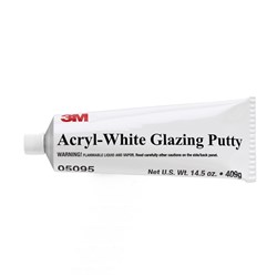 3M 05095 ACRYL-WHITE GLAZING PUTTY 411G/TUBE