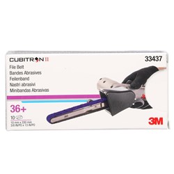 3M 33437 786F CUBITRON II FILE BELT 36G 10MM X 330MM BOX/10