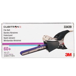 3M 33439 786F CUBITRON II FILE BELT 60G 10MM X 330MM BOX/10