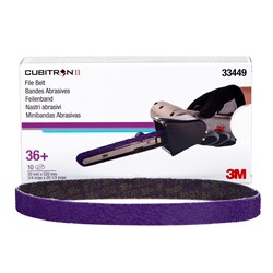3M 33449 786F CUBITRON II FILE BELT 36G 20MM X 520MM BOX/10