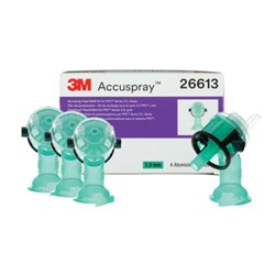 3M 26613 ACCUSPRAY ATOMIZING HEAD REFILL PACK GREEN 1.3MM BOX/4