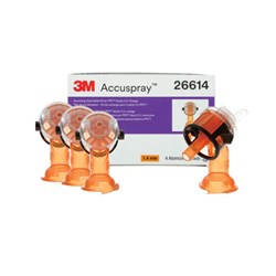 3M 26614 ACCUSPRAY ATOMIZING HEAD REFILL PACK ORANGE 1.4MM BOX/4