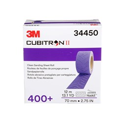 3M 34450 CUBITRON II CLEAN SANDING ROLL P400 70MMX12M