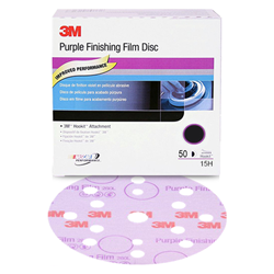 3M 51158 HOOKIT FINISHING FILM ABRASIVE DISC 260L P1200 150MM BOX/50