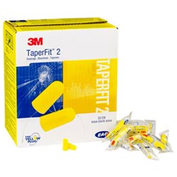 CS 3M 312-1219 E-A-R TAPERFIT2 REG UNCORDED EARPLUGS 200PR/PK