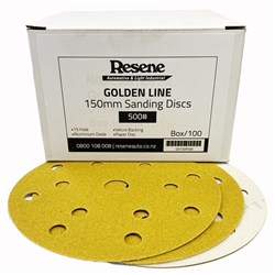 NON-D GOLD 150MM DISCS 15 HOLE P500 BOX/100