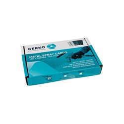 NON-D GERKO METAL SPRAY CARDS WHITE 148X105MM BOX/100