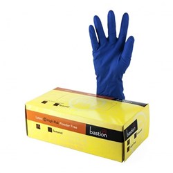 BASTION 100/305 HI-RISK LATEX GLOVES P/F L BOX/50
