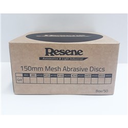SALE RESENE 150MM MESH ABRASIVE DISCS P800 BOX/50
