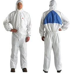 3M 4540+ COVERALL WHITE+BLUE TYPE 5/6 SIZE XXL EA