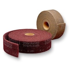 3M 7447 150MM X 10M SCOTCH BRITE CLEAN AND FINISH ROLL MAROON  