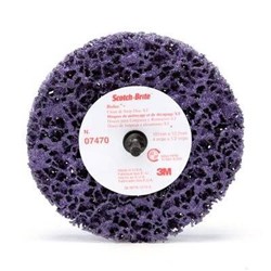 3M SCOTCH BRITE CLEAN & STRIP DISC PURPLE 115MM EA